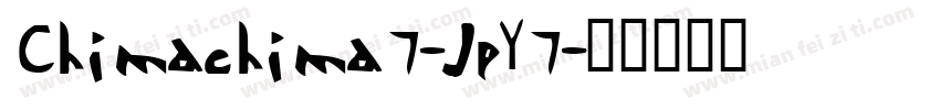 Chimachima7-JpY7字体转换