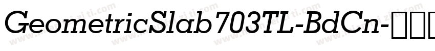 GeometricSlab703TL-BdCn字体转换