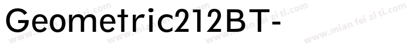 Geometric212BT字体转换