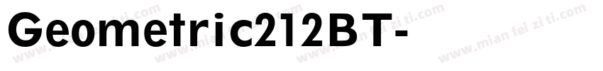 Geometric212BT字体转换