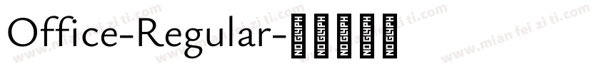 Office-Regular字体转换