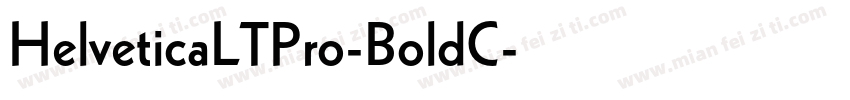 HelveticaLTPro-BoldC字体转换
