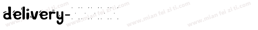 delivery字体转换