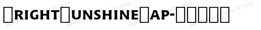 BrightSunshineCap字体转换