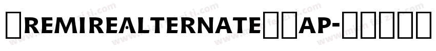 PremireAlternateSCap字体转换