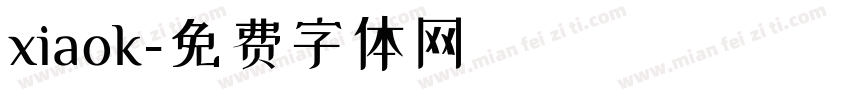 xiaok字体转换
