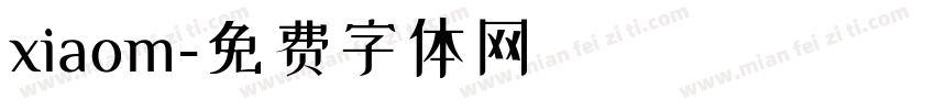 xiaom字体转换