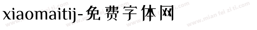 xiaomaitij字体转换