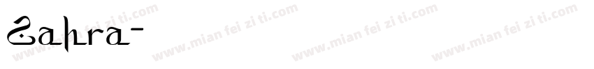 Zahra字体转换