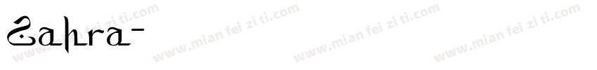 Zahra字体转换