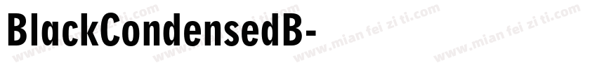 BlackCondensedB字体转换
