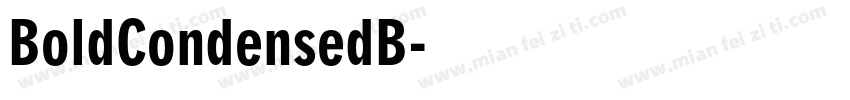BoldCondensedB字体转换