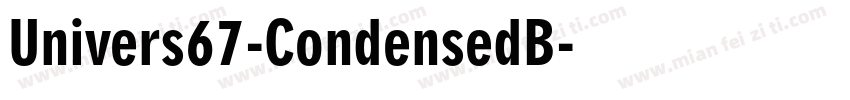 Univers67-CondensedB字体转换