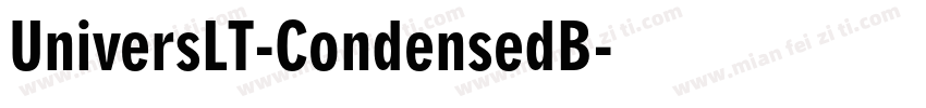 UniversLT-CondensedB字体转换