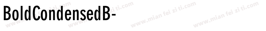 BoldCondensedB字体转换