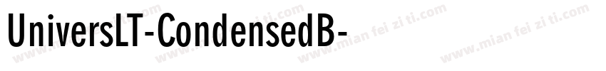 UniversLT-CondensedB字体转换