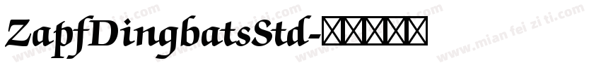 ZapfDingbatsStd字体转换
