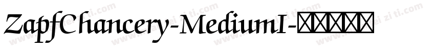 ZapfChancery-MediumI字体转换