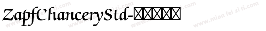 ZapfChanceryStd字体转换
