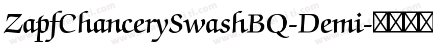 ZapfChancerySwashBQ-Demi字体转换