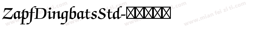 ZapfDingbatsStd字体转换