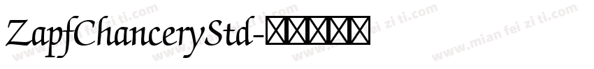 ZapfChanceryStd字体转换