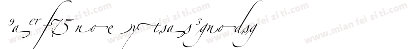 ZapfinoExtraLT-Four字体转换