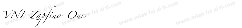 VNI-Zapfino-One字体转换