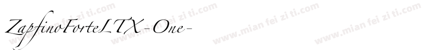 ZapfinoForteLTX-One字体转换