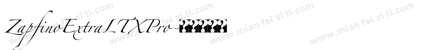 ZapfinoExtraLTXPro字体转换