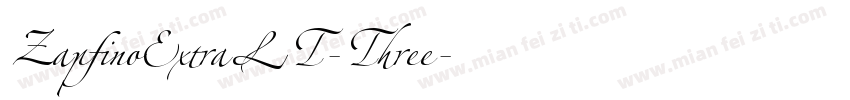 ZapfinoExtraLT-Three字体转换
