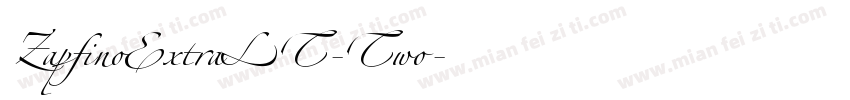ZapfinoExtraLT-Two字体转换