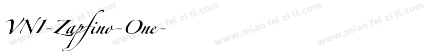 VNI-Zapfino-One字体转换