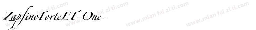 ZapfinoForteLT-One字体转换