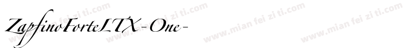 ZapfinoForteLTX-One字体转换