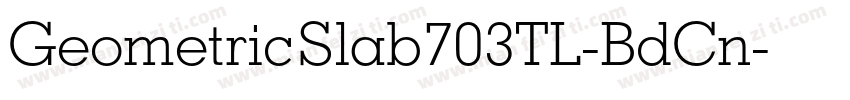 GeometricSlab703TL-BdCn字体转换