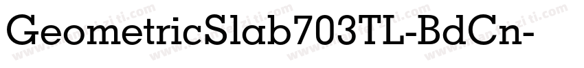 GeometricSlab703TL-BdCn字体转换
