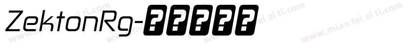 ZektonRg字体转换