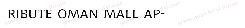 TributeRomanSmallCap字体转换