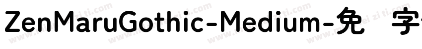 ZenMaruGothic-Medium字体转换