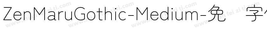 ZenMaruGothic-Medium字体转换