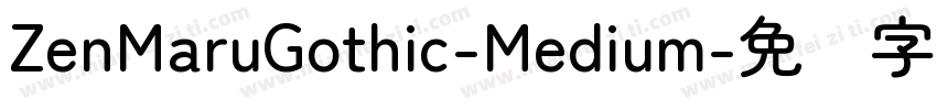 ZenMaruGothic-Medium字体转换