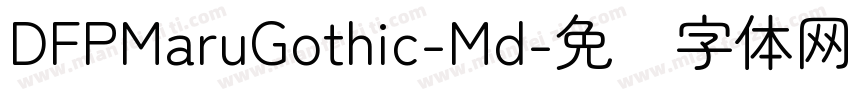 DFPMaruGothic-Md字体转换