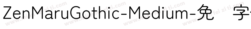 ZenMaruGothic-Medium字体转换