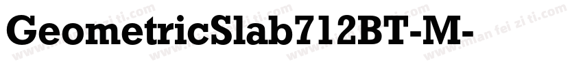 GeometricSlab712BT-M字体转换