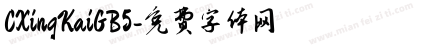 CXingKaiGB5字体转换