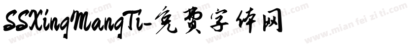 SSXingMangTi字体转换