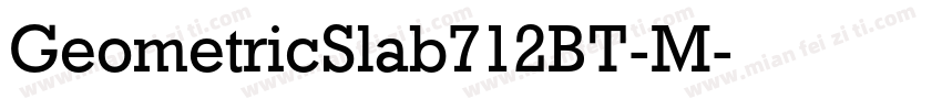 GeometricSlab712BT-M字体转换