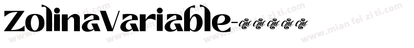 ZolinaVariable字体转换