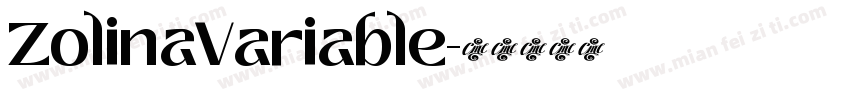 ZolinaVariable字体转换